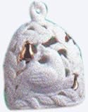 A Partridge in a Pear Tree - Porcelain Bell 2001 Hallmark Ornament QX8215