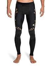 SKINS Men's A400 Compression Long Tights, Black/Gold, Small
