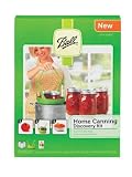 Ball Canning Discovery Kit, Small-Batch Rack and 3 Jars, Plus Easy Trial Recipe Book