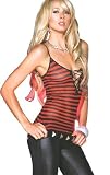 Sexy Fishnet Lace up Tank Top