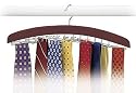 Necktie and Belt Organizer (Walnut) (6"H x 16 1/2"W x 1 1/4"D)