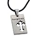 Forgiven Jewelry - Stainless Steel Laser Cut Christian Cross Laser Etched Text "Forgiven"