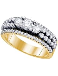 1.00CT DIAMOND 0.25CT CENTER ROUND BRIDAL RING