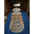 7 Tier 5mm Thick Mirror Acrylic Cupcake Wedding Party Cup Cake Display Stand by Classikool�