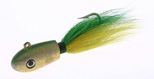 High Tide Tackle B52-Bucktail Fishing Lure, Green/Yellow, 6-Ounce