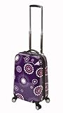IMAGE OF Rockland Luggage 20 Inch Polycarbonate Carry On Luggage, Purple Pearl, One Size