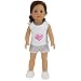 18 Inch Doll Pajamas, Tank and Boy Short PJ Set, Fits 18