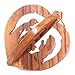 Holy Land Market Wood Ornaments - 3D Nativity Scene Bell Ornaments (2.75