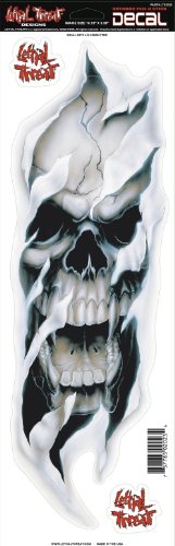 Large Skull Bite Windshield Windscreen 16 Sticker Decal 4 Harley Davidson