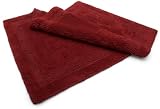 Pinzon Luxury Reversible 30-inch by 50-inch Bath Rug, Brick