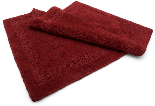 Pinzon Luxury Reversible 30-inch by 50-inch Bath Rug, Brick