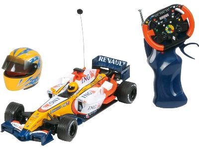 New Ray - 89875 CSS - Véhicule Radio Commande - Formule 1 Renault F1 R29 Team ING Total - 27 Mhz + Casque