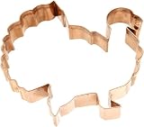 Old River Road Turkey Shape Cookie Cutter, Copper