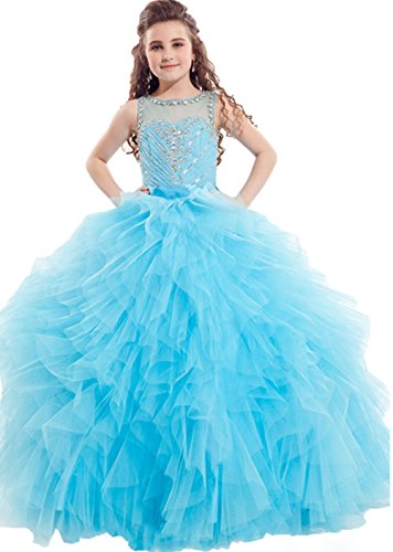 BFB Flower Girls' Prom Ball Gown Floor Length Wedding Pageant Dresses