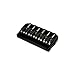 Hipshot 6-String US Fixed Guitar Bridge .125 Black