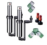 IMAGE OF Quick-Snap In-Ground 5-Inch Pop-Up Adjustable Sprinkler 2-Pack With Quick Hose Connectors And Splitter, QSK-742