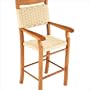 Cumaru Barstool with Arms (Set of 2) - Oatmeal