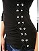 PattyBoutik Women's Long Sleeve V Neck Lace Up Blouse