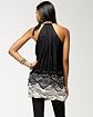 Silk Ruched Bottom Halter Dress Product Image