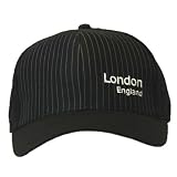 Mens London England Pin Stripe Embroidered Baseball Cap