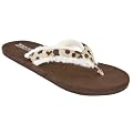 Women's Mossimo Supply Co. Lydia Faux Fur Lined Flip Flops - Leopard
