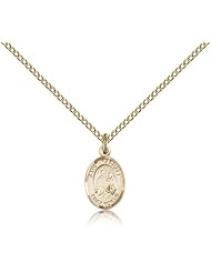 Gold Filled St. Raphael the Archangel Pendant