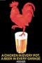 Art Poster, A Chicken in Every Pot, A Beer in Every Garage - Herbert... - 20x30