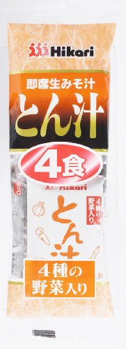 ひかり 即席生みそ汁 とん汁 88g