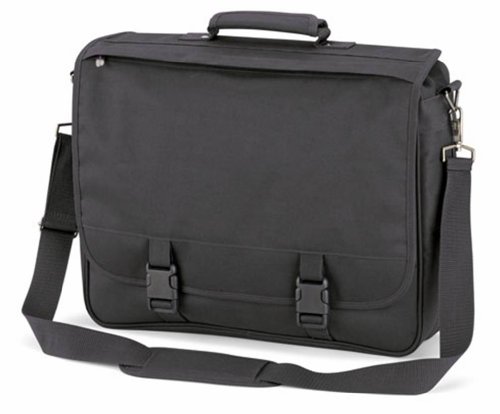Quadra expandable portfolio briefcase / messenger bag