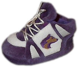 ComfyFeet Washington Huskies Baby Slippers - Washington Huskies Crib-New to 9 months