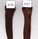 14″ Silky Straight 100% Human Hair Clip On In Extension 8″ Wide Piece Color 4/30 Medium Dark Brown/Medium Auburn