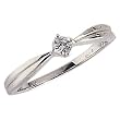 14Kt White Gold Solitaire Ring