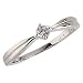 14Kt White Gold Solitaire Ring