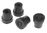 Duro-Med Quad Cane Replacement Tips, #17 tips,1/2, Box of 12
