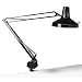 Ledu L445WT Professional fluorescent/incandescent swing arm clamp-on lamp, 40 reach, white
