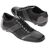 BOSS HUGO BOSS Men's 16448 (Nero/Combi Leather 8.0 M)