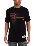 MLB Men's San Francisco Giants Authentic Collection Change Up Short Sleeve Basic Tee by Majestic (Black, Large)