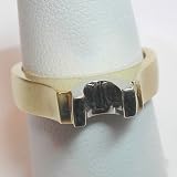 14K Two-Tone Gold Semimount