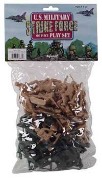 U.S. Military Strike Force: Set 48 Plastic Army Men ~ 2 inch 1 35th Figures images