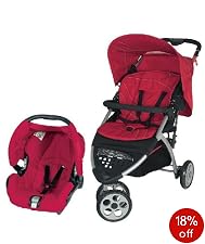 Mothercare Vesta 3-wheeler travel system - Flame red