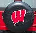 Wisconsin Badgers NCAA Spare Tire Cover (Black)