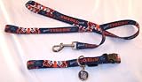 Detroit Tigers Dog Leash, Collar & ID Tag Set