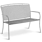 Classic Wrought Iron 2-Seater Bench