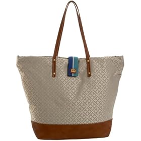 Tommy Hilfiger Signature Jacquard Bucket Tote