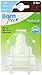 Born Free BPA-Free Medium Flow Silicone Nipples, 3-6 Month