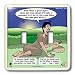 Rich Diesslin The Cartoon Old Testament - Genesis 28 10 17 Jacobs Pillow Bible matress pillow jacobs ladder dream - Light Switch Covers - double toggle switch
