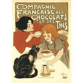 Chocolats Vintage French Advertising - Large Metal Wall Sign Retro Art 30cms x 40cms