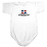 Baby Bodysuit White  Property Of Dominican Nation / Flag Transfer  Dominican Republic Country