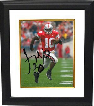 Troy Smith signed Ohio State Buckeyes 8x10 Photo Custom Framed