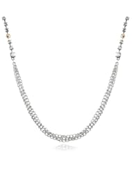 Steve Madden Mixed Crystal Multi-Chain Long Necklace, 33"